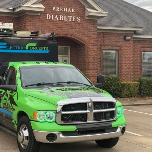 Electric Concepts Company Truck At Client Location Montgomery Alabama